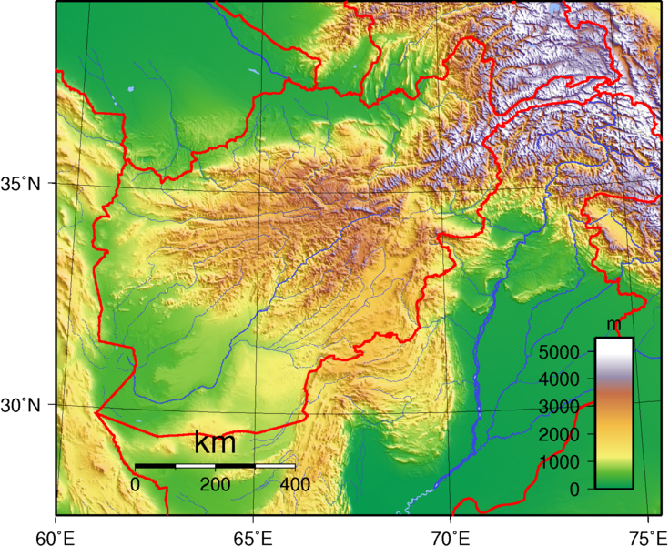 Fichier:Afghanistan Topography.png