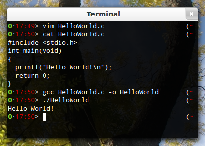 Fichier:HelloWorld Terminal Linux.png