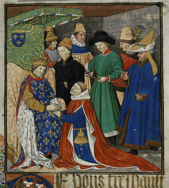 Fichier:Hommage vassalique XVe siècle.jpg