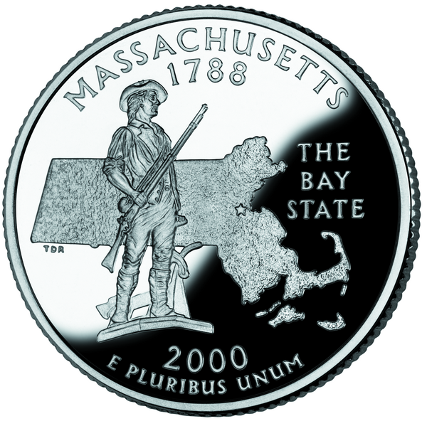 Fichier:Massachusetts quarter, reverse side, 2000.png