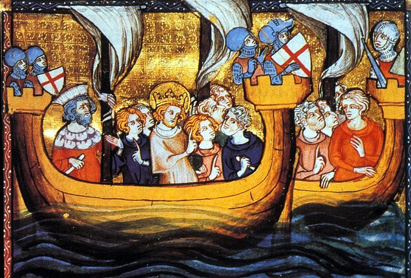 Fichier:Septième croisade - saint Louis en route pour l'Égypte.jpg