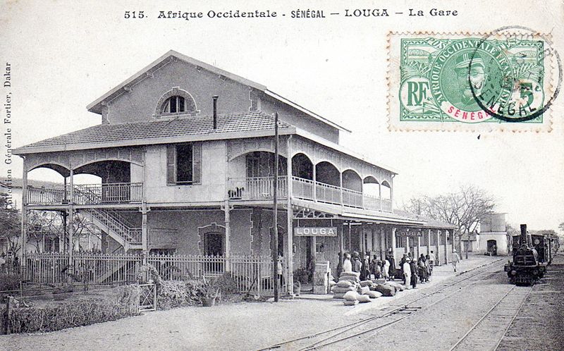 Fichier:Gare - Louga - Sénégal - 1908.JPG
