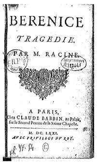 Fichier:Bérénice de Jean Racine - 1671.JPG