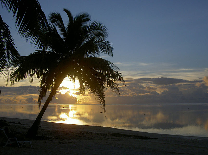 Fichier:Aitutaki sunset 1.jpg