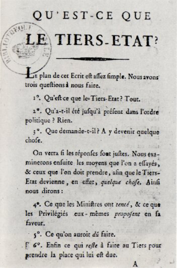 Fichier:Pamphlet révolution française tiers état Sieyes 1789.jpg