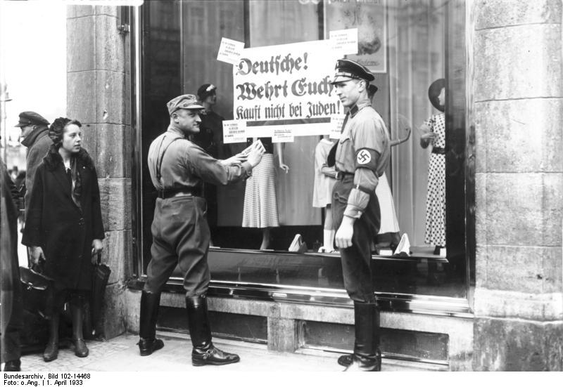 Fichier:Boycott magasin juif par les nazis.jpg