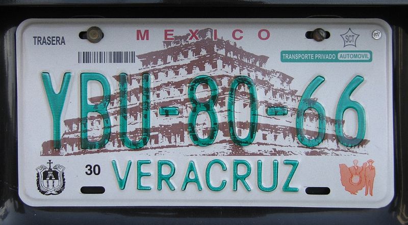 Fichier:Kfz-Kennzeichen Veracruz-MX.JPG
