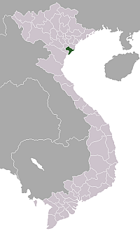 Localisation de la province de Nam Định au Viêt Nam.
