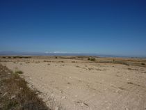 Le semi-désert des Monégros dans la cuvette de l'Èbre (photographie prise à la mi-septembre)