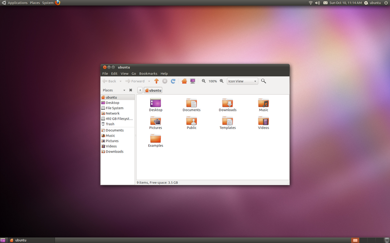 Fichier:UbuntuMaverickDesktop.png
