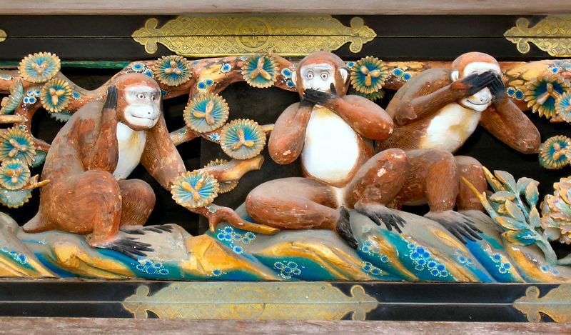 Fichier:Three Wise Monkeys,Tosho-gu Shrine.JPG