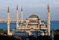 Mosquée bleue, à Constantinople