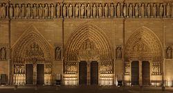 Notre Dame Paris front facade lower.jpg