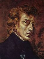 Frédéric Chopin, portrait par Eugène Delacroix, 1838