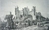 Le château vers 1860, avant restauration