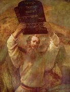 Rembrandt (1606-1669), Moïse montre à son peuple les Tables de la Loi