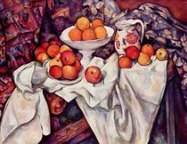Paul Cézanne, Nature morte aux pommes et aux oranges (1895-1900).