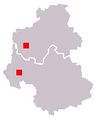 Les actuels départements de Haute-Savoie (au nord) et de Savoie