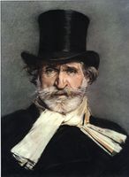 Portrait au pastel de Giuseppe Verdi, par Giovanni Boldini, 1886.