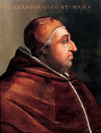 Portrait du pape Alexandre VI.