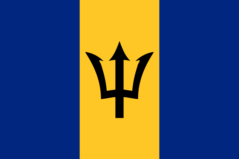 Fichier:Drapeau de la Barbade.svg