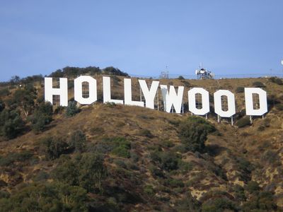 Le panneau Hollywood.