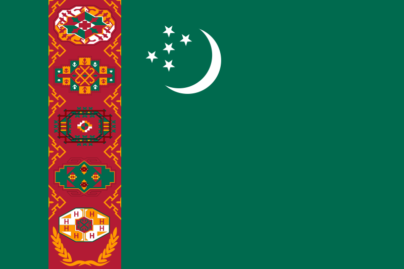Fichier:Drapeau du Turkmenistan.svg