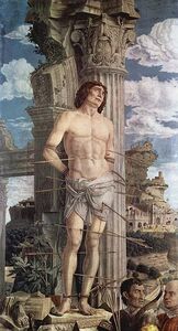 Saint Sébastien d'Andrea Mantegna, huile sur toile, 1480.