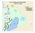 Plan du port grec de Massalia