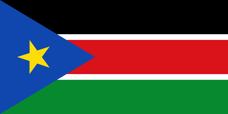 Fichier:Drapeau du Soudan du Sud.svg