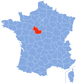 Localisation du Loir-et-Cher en France