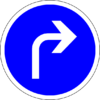 Obligation de tourner à droite à la prochaine intersection