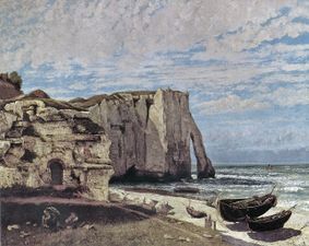 La falaise d'Étretat après l'orage, 1870
