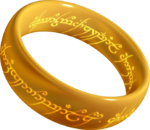 L'anneau unique, symbole du seigneur des anneaux