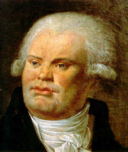 portrait peint rapproché de Danton