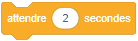Bloc "attendre 5 secondes" en Scratch