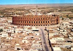 L'amphithéâtre romain d'El-Jem en Tunisie