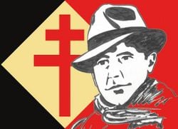 Portrait de Jean Moulin.