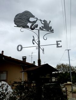 Girouette animalière et musicale à Gazinet