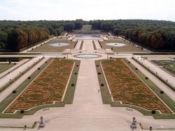 Les jardins "à la française" du château de Vaux-le-Vicomte