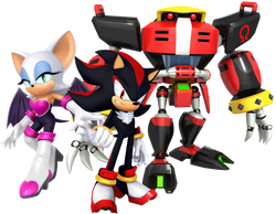 La Team Dark avec Rouge à gauche.