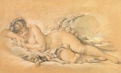 Dessin de nu féminin.