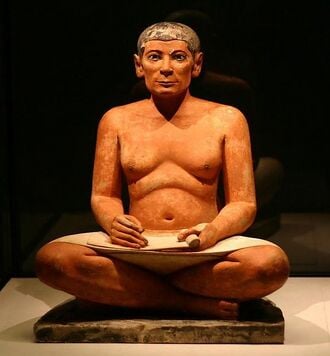 Scribe accroupi, vers -2500, Saqqara, Égypte.