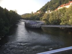 Murinsel, île artificielle sur la Mur