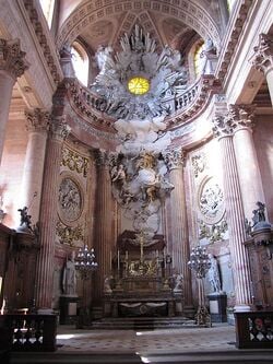 Chœur de l'église de Guebwiller (Haut-Rhin)