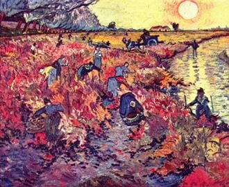 La Vigne rouge (1888), seul tableau vendu de son vivant.
