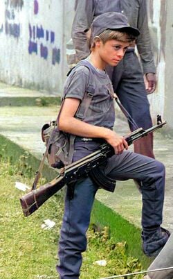 Combattant de la Guerre civile du Salvador.