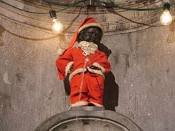 Manneken-Pis quelques jours avant Noël.