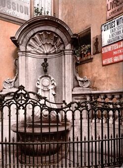 La statue originale vers 1900.
