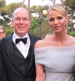 Le Prince Albert II et sa femme, la Princesse Charlène
